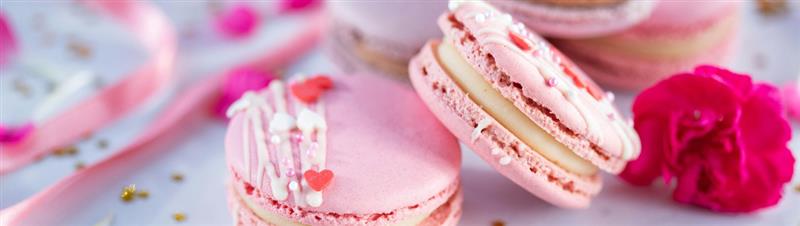 Pink macaroons